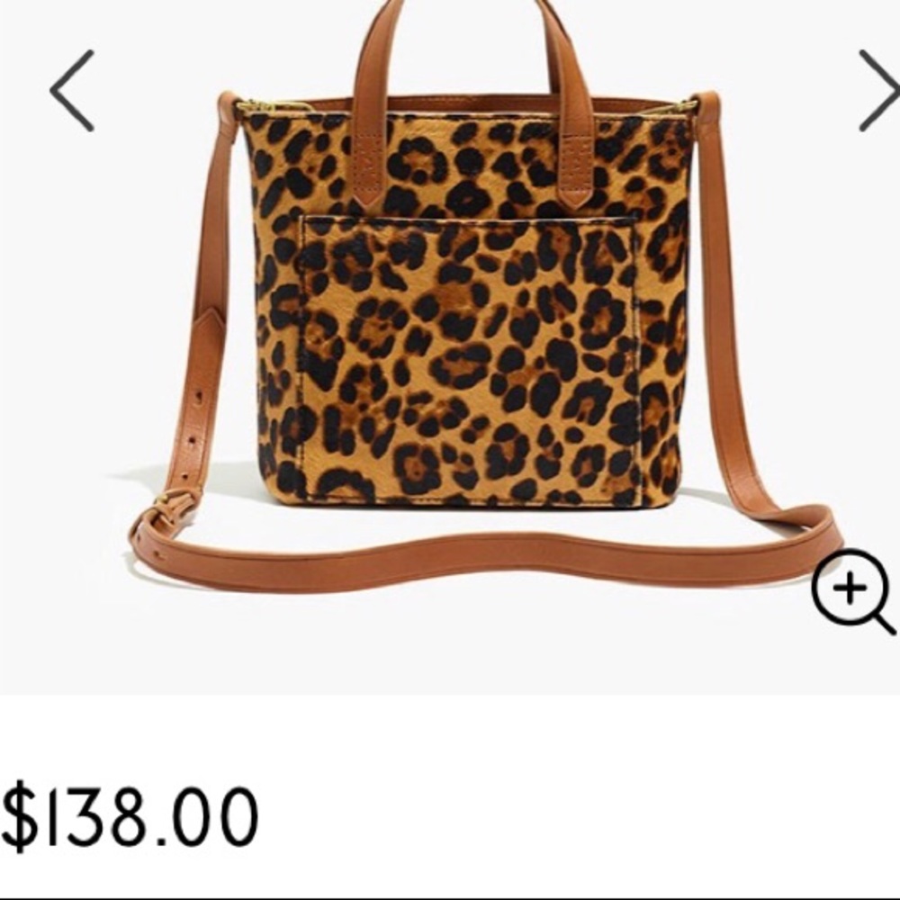 NWT Madewell small transport tote in leopard